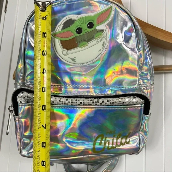 Disney's Mandalorian The Child Metallic Holographic Backpack - Picture 10 of 10